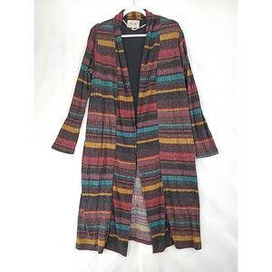 Miss Me Long Sweater Duster Cardigan Womens Lined Western Wear